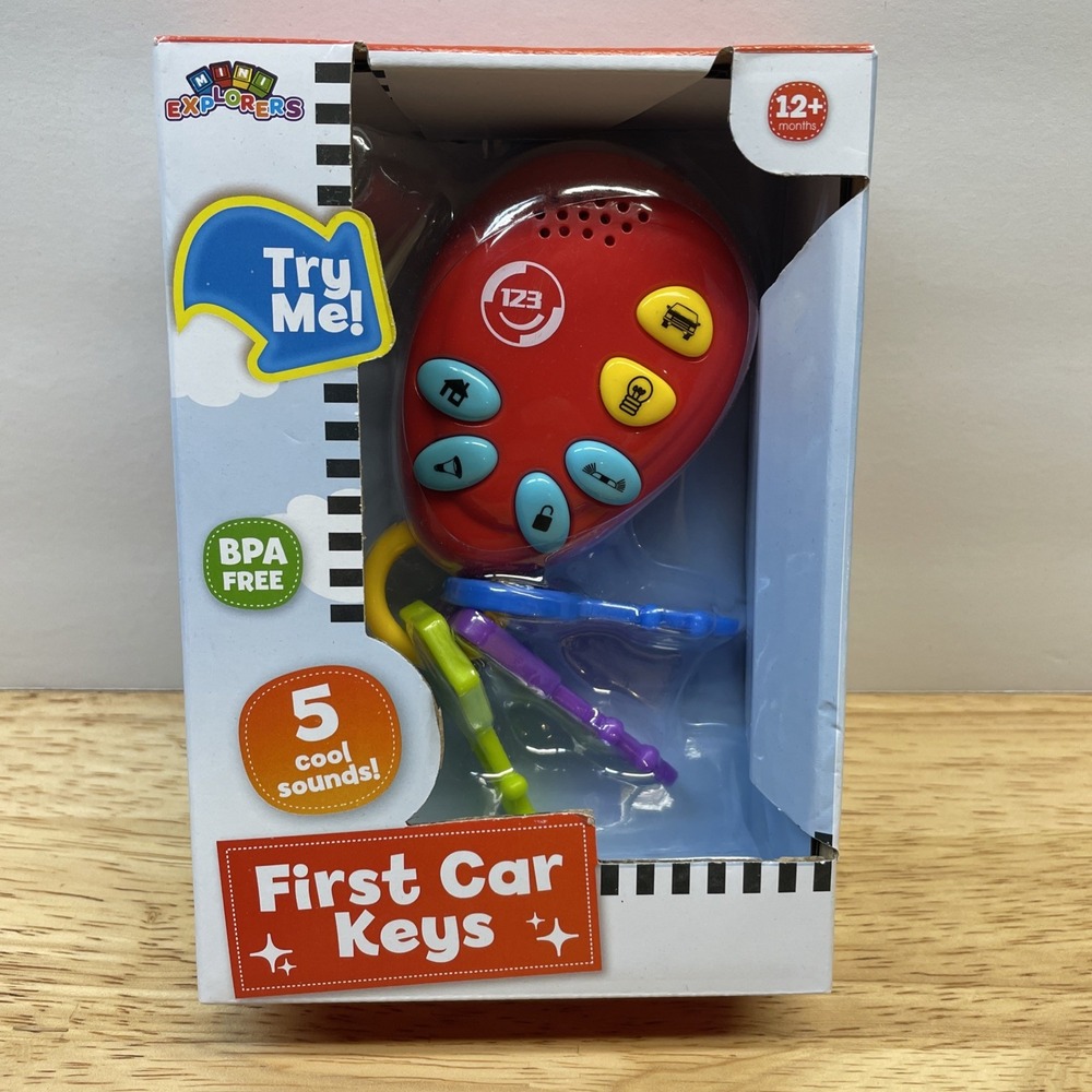 Mini Explorers First Car Keys Toy with Sounds